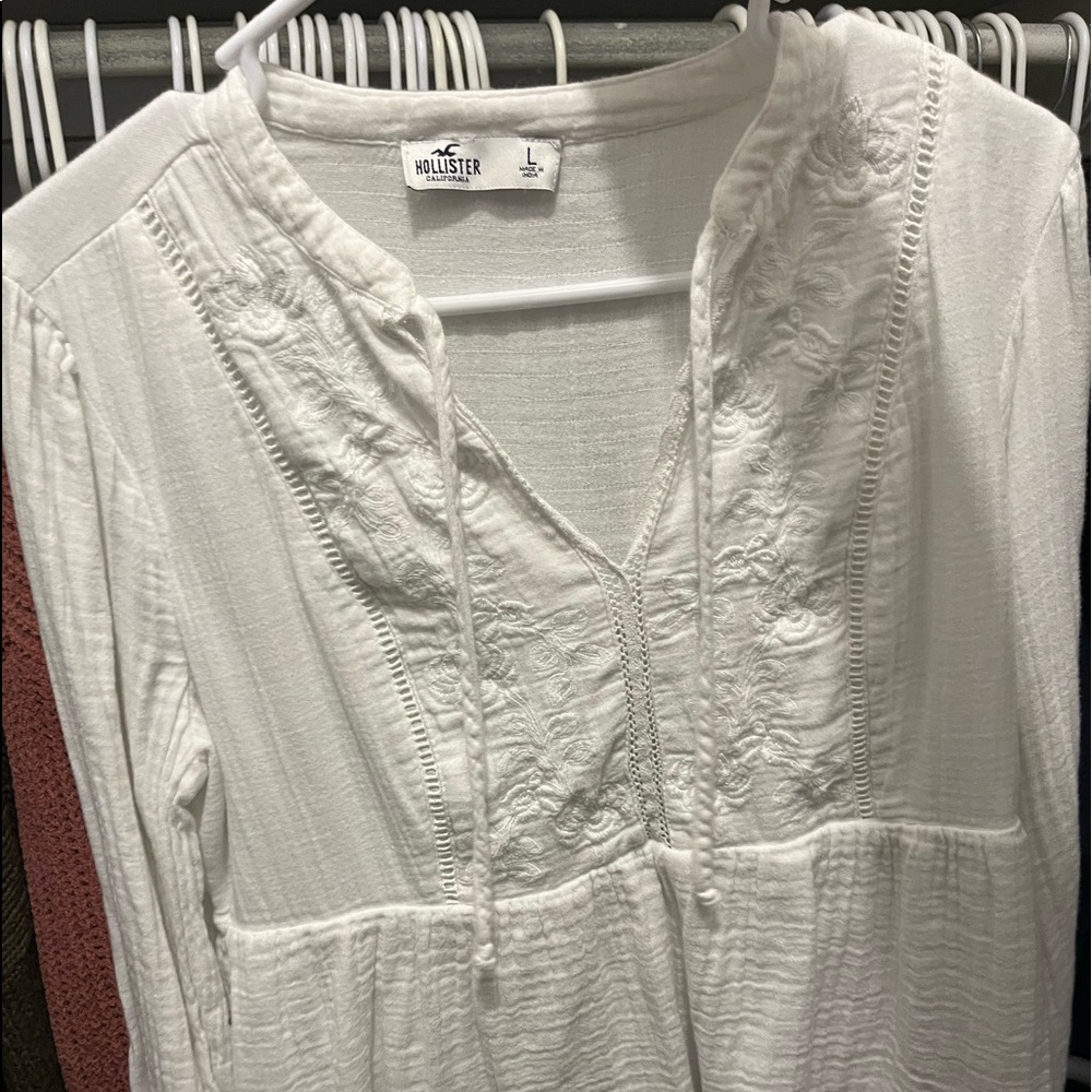 super cute formal white top